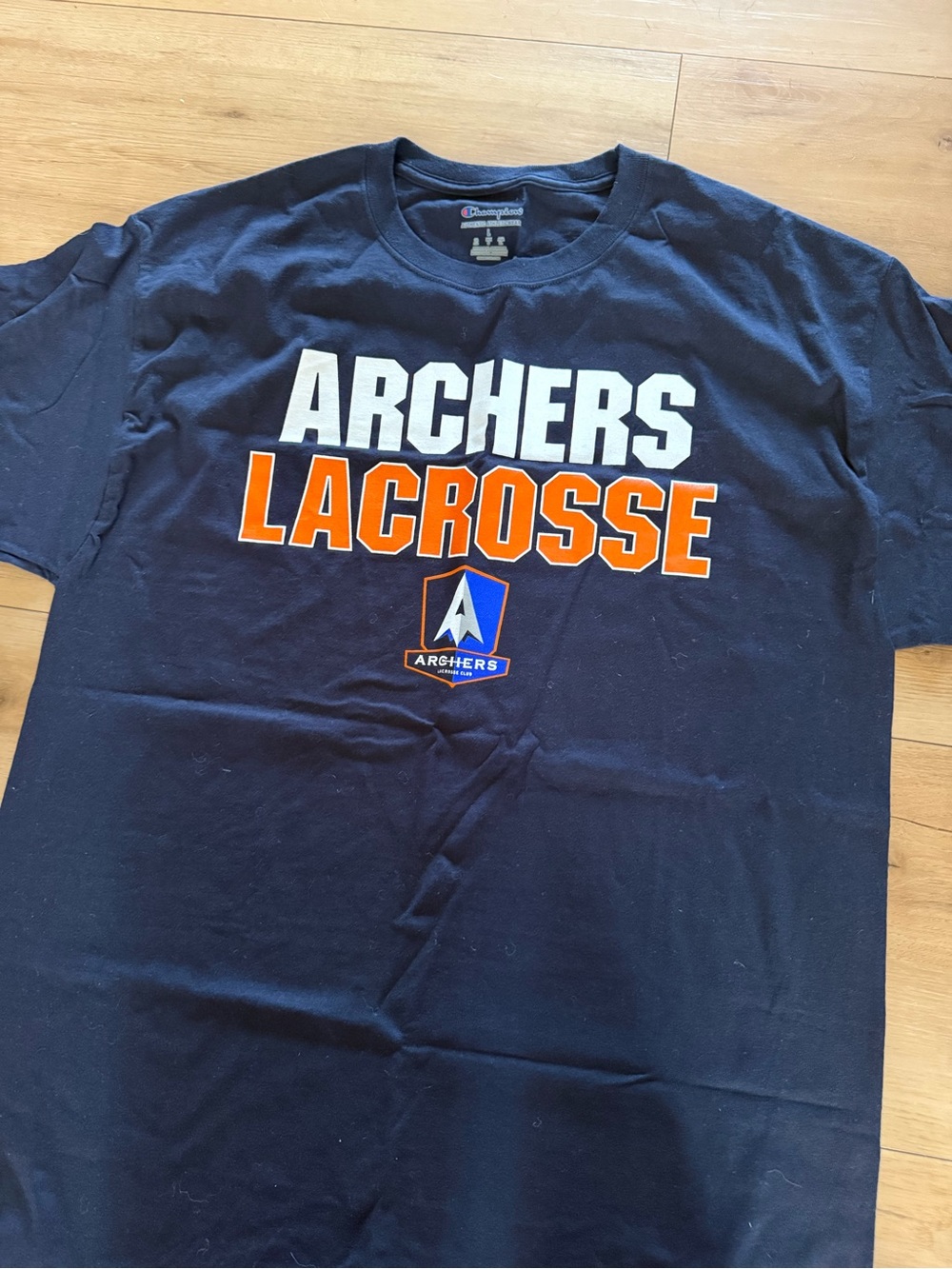 Champion Archers Lacrosse Navy T-Shirt large